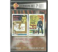 CLASICOS DEL 7º ARTE. EL HOMBRE DEL BRAZO DE ORO - CAMINO DE SANTA FE - DVD 2x1 Nuevo