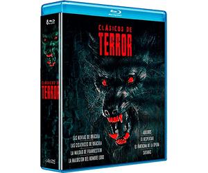Clasicos del terror (Blu-ray) Pack 8 peliculas: Satanas / Fantasma de la Opera / Novias de Dracula / Maldicion del Hombre Lobo / Maldad de Frankestein / Cicatrices de Dracula / El Despertar / Aullidos