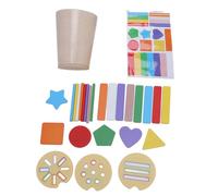 Clasificación de Colores Actividades de Aprendizaje Preescolar Juguete de Taza de Madera de Primera Calidad, Promueve el Desarrollo Intelectual, Ideal para Que los Niños Aprendan el