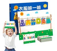 Clasificación de Colores, Clasificación de Juguetes,Juegos de práctica de Pensamiento para niños | Juegos Inteligentes de magnéticos para secar la Ropa, Juguete de Entrenamiento
