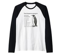 Clasificación de taxonomía del pingüino Emperador Camiseta Manga Raglan