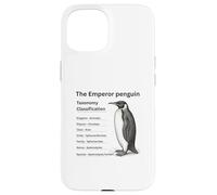 Clasificación de taxonomía del pingüino Emperador Carcasa para iPhone 15