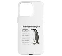 Clasificación de taxonomía del pingüino Emperador Carcasa para iPhone 15 Pro MAX