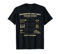 Clasificaciones de Entrenamiento de Las Unidades del ejército de Washington Gráfico Camiseta