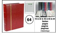 Clasificador Album De Sellos Color Vino Rojo 64 Páginas Blancas SAFE 150 1