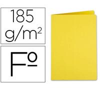 Clasificador de Cartón 180gs Folio Amarillo Intenso