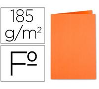 Clasificador de cartón de 180 g folio naranja intenso