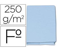 Clasificador de cartón Gio Folio Pocket azul con bolsa y solapa 250g