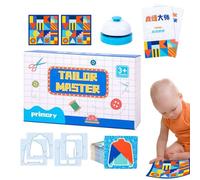 Clasificador de Formas de Color, clasificación de Formas, Juego de desafío de reconocimiento de Colores, para niños, Juguete de Pensamiento y concentración, 40 Tarjetas, Juguete Educativo