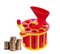 Clasificador De Monedas Geniu s, Clasificador De Monedas De Manivela, Organizador De Monedas Portátil, Organizador Cambio Manual Con Manivela Y Tubo Almacenamiento Visible, Máquina Contadora Monedas