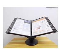 Clasificador de referencia de escritorio, carpeta abatible de escritorio, carpeta de pared de 10 bolsillos, sistema de referencia de mesa, organizador de referencia de escritorio, adecuado para