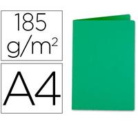Clasificador de tarjetas 180gDin A4 verde intenso