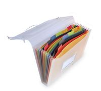 Clasificador Documentos Vital Colors con 12 Separadores Interiores y Cierre con Gomas Redondas, Formato A5