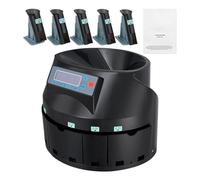 Clasificadora/contadora de monedas USD profesional, eléctrica y automática, con pantalla LED, for escuelas, tiendas, bancos hogares (230/300 monedas/min)