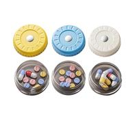 clasificadora de medicamentos, aberturas asistidas por resorte, celda translúcida, carcasa de organización a prueba de polvo con partición individual, kit diario, transportador de viaje para