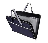 Clasificadores Carpetas de Acordeón, Extensible Portátil Gran Capacidad Archivadora A4 Bolsa de Organizador Documentos con13 Compartimentos para Oficina Escuela, Azul