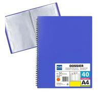 Clasificadores marca Plus Office modelo CARPETA FUNDAS PLUS ESPIRAL 40F AZUL
