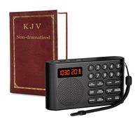 ClaspVital KJV - Reproductor bíblico de audio, versión King James, Biblia electrónica parlante, dispositivo portátil de reproductor de Biblia, nuevo y antiguo testamento, regalos para personas mayores