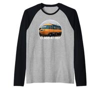 Class 43 HST High Speed Train British Locomotive Engine Camiseta Manga Raglan