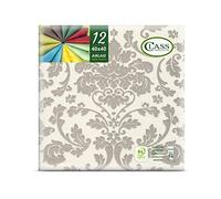 Class CE40 - 054-pefc Airlaid Servilletas, Papel, Marfil, 40 x 40 x 0,11 cm, 12 Unidades