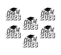 Class of 2026 calcomanías 6-Pieces Decorative Envelope Sealing Pegatinas