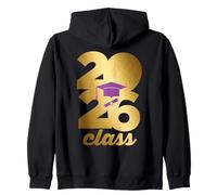 Class of 2026 Graduation Golden Numbers Cap Diploma Sudadera con Capucha