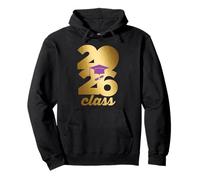 Class of 2026 Graduation Golden Numbers Cap Diploma Sudadera con Capucha