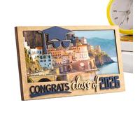 Class Of 2026 Graduation Money Box - Funny Wooden Sunglasses Keepsake Holder | Creative Money Gift Storage Box & Photo Frame Decor For University College School Graduation Party - Men & Women