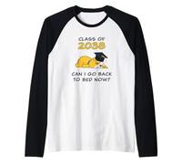 Class of 2038 - Can I Go Back To Bed Now? Funny Graduate Dog Camiseta Manga Raglan