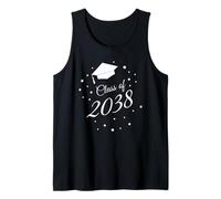Class of 2038 - Minimal Dark Graduation Graphic Design Camiseta sin Mangas