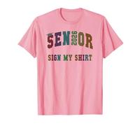 Class of Senior 2026 Besties Fabulous Girls Final Sign MY Camiseta