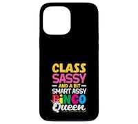 Class Sassy Smart Bingo Queen Fun Carcasa para iPhone 13 Pro MAX