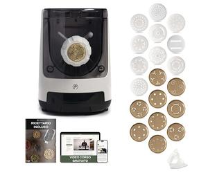CLASSE ITALY Pasta Master Edition - Máquina para hacer pasta con 20 formas, 9 de ellas de bronce