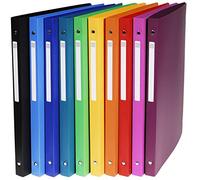 Classeur 4 anneaux 15 mm polypropylene opaque (avec etiquette de dos) - a4