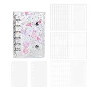 Classeur Autocollants - Fermeture Verrou, pegatinas de álbum, tamaño A5 recargable, colección Cahier Autocollant Pour Étudiants Adolescents École Dortoir Fotos Cartes Dessinées Notes Étude