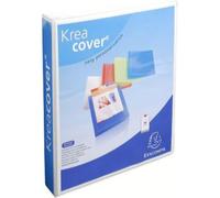 Classeur Kreacover Maxi, 4 anneaux en D 40mm, PP, 3 faces personnalisables, coloris blanc - Lot de 10