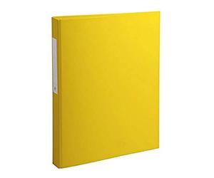 Classeur remborde polypropylene 4 anneaux ronds de 25mm sur 3eme de couverture