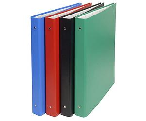 Classeur remborde pvc 4 anneaux 30mm - a4 maxi 24x32cm