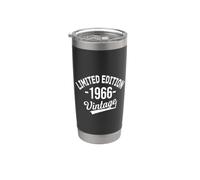 Classic 1966 Limited Edition Vintage 1966 Women Birthday Men Vaso térmico de acero inoxidable de doble pared