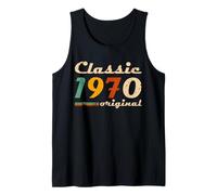 Classic 1970 Original Men Women Birth of Birthday Vintage Camiseta sin Mangas