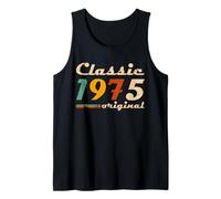 Classic 1975 Original Men Women Birth of Birthday Vintage Camiseta sin Mangas