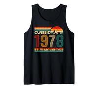 Classic 1978 Limited Edition Retro Birthday 1978 Vintage Camiseta sin Mangas