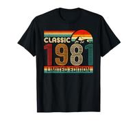 Classic 1981 Limited Edition Retro Birthday 1981 Vintage Camiseta