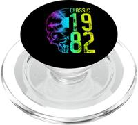 Classic 1982 Vintage Disco de Vinilo Amante gótico Calavera LP PopSockets PopGrip para MagSafe