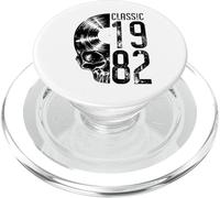 Classic 1982 Vintage Disco de Vinilo Amante gótico Calavera LP PopSockets PopGrip para MagSafe