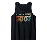 Classic 2002 Vintage Birthday 2002 Cassette Tape Classic Camiseta sin Mangas