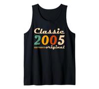 Classic 2005 Original Men Women Birth of Birthday Vintage Camiseta sin Mangas