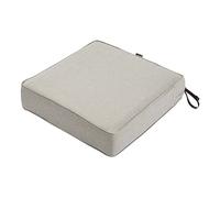 Classic Accessories Montlake FadeSafe - Cojín Cuadrado para Asiento de Patio, 5 Pulgadas de Grosor, cojín Resistente para Patio al Aire Libre con Respaldo Resistente al Agua, Gris Jaspeado, 21