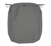 Classic Accessories Montlake resistente al agua 25 x 27 x 5 pulgadas funda antideslizante para asiento exterior rectangular, funda de cojín para silla de patio, gris carbón claro, fundas de cojín para