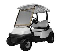 Classic Accessories Portable Cart Windshield, Sand/Clear 40-001-012401-00 Fairway Deluxe-Parabrisas portátil para Carrito, Arena/Transparente, Fits Most Golf Cars with Roofs
